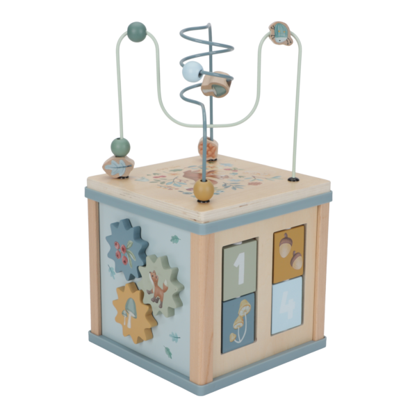 Wooden activity cube - Forest Friends FSC